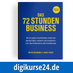 72 Stunden Business | Buch von Jakob Hager | Wie Du digitale Geschäftsideen günstig findest, realisierst und vermarkten kannst.