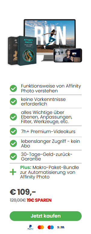 Affinity Photo - Werde jetzt zum professionellen Bildbearbeiter - Selbst als Hobby-Fotograf Affinity Photo - Werde jetzt zum professionellen Bildbearbeiter - Selbst als Hobby-Fotograf