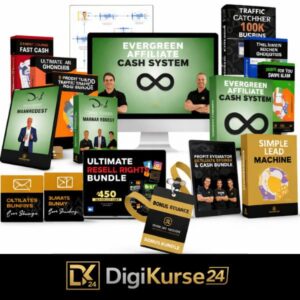Evergreen Affiliate Cash System Erfahrungen – Produktübersicht mit Funnel-Vorlagen, Bonuspaketen und Business-Modulen im 1:1 Format
