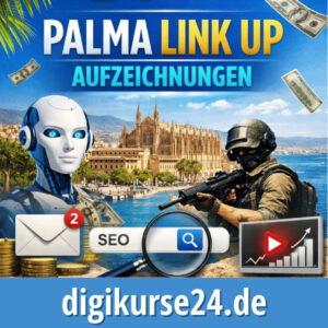 Palma Link Up Aufzeichnungen – fünf mitgefilmte Insider-Vorträge aus Mallorca zu KI, SEO, Gaming, E-Mail-Marketing und Creator-Traffic für Affiliates und Online-Unternehmer